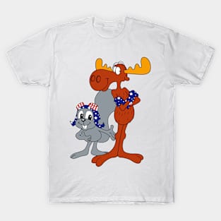 Rocky Bullwinkle - American USA T-Shirt